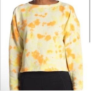 Z by Zella tie dye cropped sweatshirt